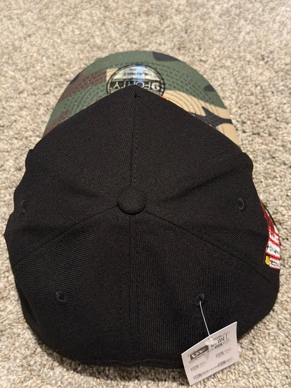 New Era 9FORTY A-Frame Los Angeles Dodgers "Burnt Roses" Camo Brim Edition Hat - Image 4