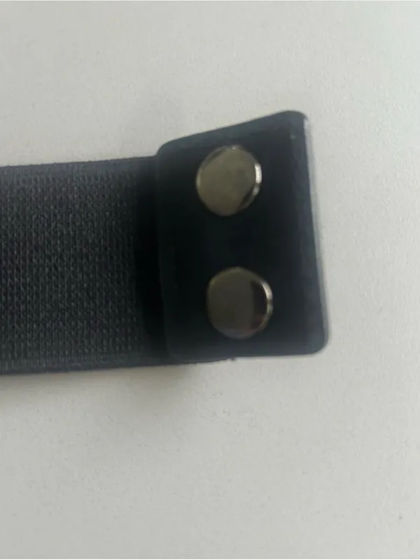 Black & silver glitter belt - Image 5