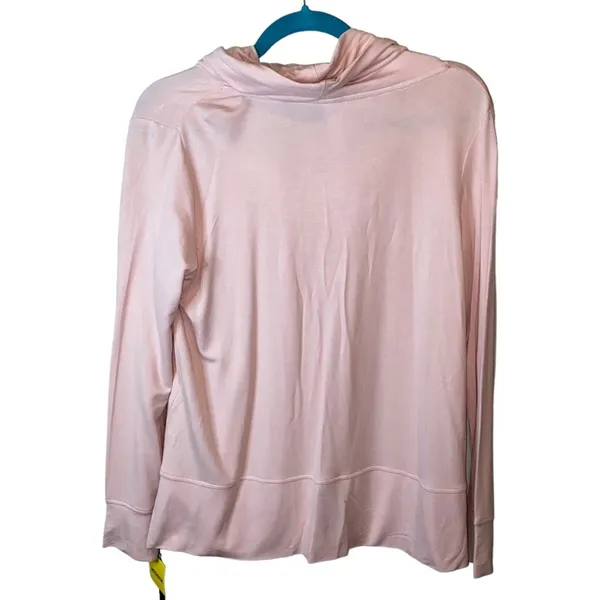 NWT Green Tea Pink Soft & Yummy Cowl Neck Top Medium Relaxed‎ Fit - Image 3