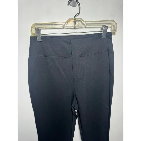 Halara Black 7/8 High Waisted Tummy Control Casual Work Pants Pockets Small S - Image 2