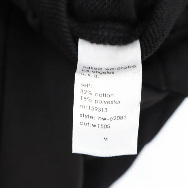 Naked Wardrobe Black Sweatshirt and Sweatpants Lounge Set Medium - Image 9