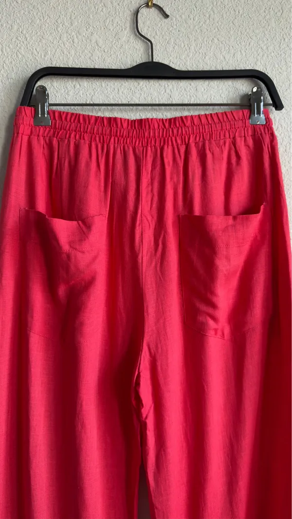 Stella Luce Red Wide Leg Pants Size Medium - Image 7