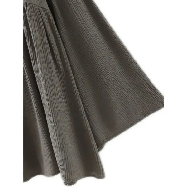 ✨HP✨V Cut Back Fluted Sleeve Babydoll Blouse✨ Green - Image 5