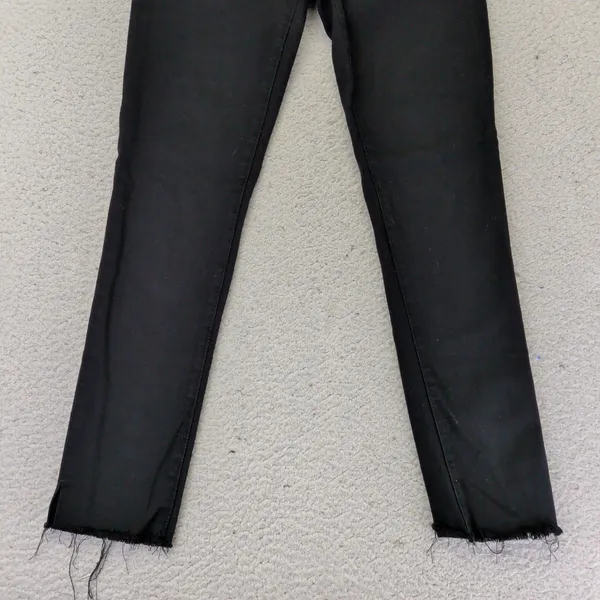AG Adriano Goldschmied The Prima Ankle Cigarette Jeans Black Raw‎ Hem 25R - Image 4