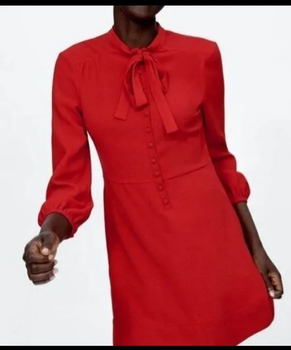 Zara red dress - Image 2