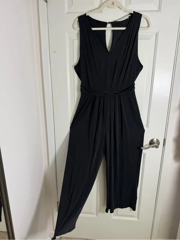 Astr‎ Black Wide-Leg Pleated Jumpsuit Pants - Image 12