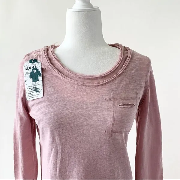 Mur Mur Monoreno Boutique Pink Long Sleeve Tee - Image 4