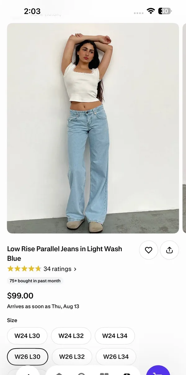 Motel Rocks Jeans in light Blue - Image 5