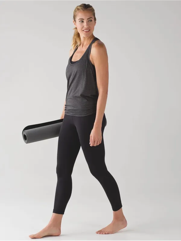 Lululemon Tie It Up Singlet - Heathered Black - 4 - Image 3