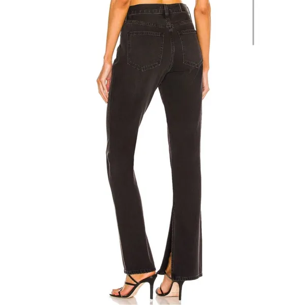 PISTOLA Alexa High Rise Slim Flare with Split jeans in Dark Sky - Image 3