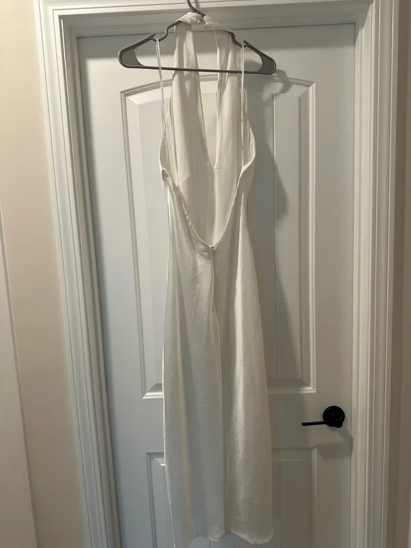 Lulus White Silk Dress - Image 4