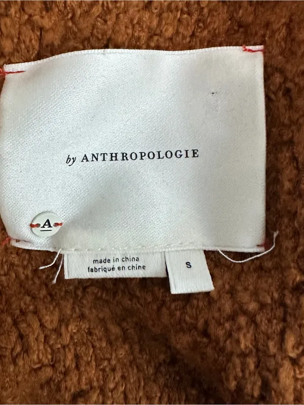 Anthropologie Women’s Small Rust Brown Oversized Open Front Cardigan - Image 6
