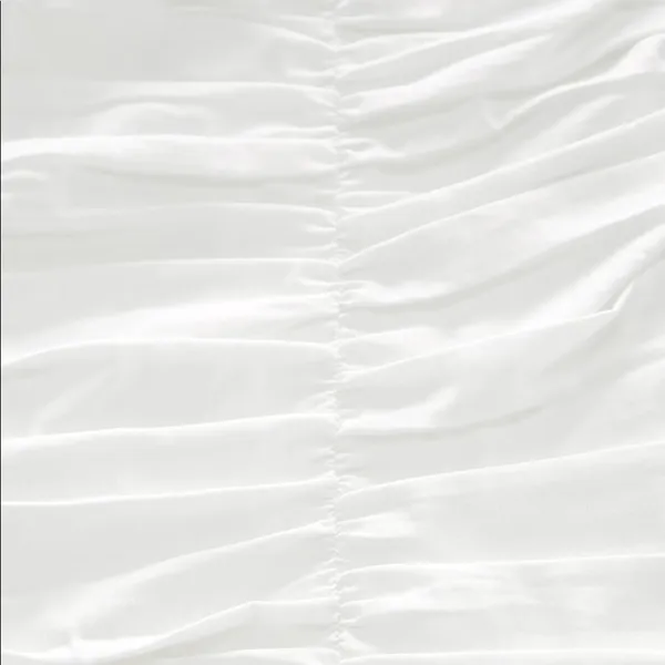 NWT ZARA Mini Dress W Draped Detail Vanilla White - Image 5