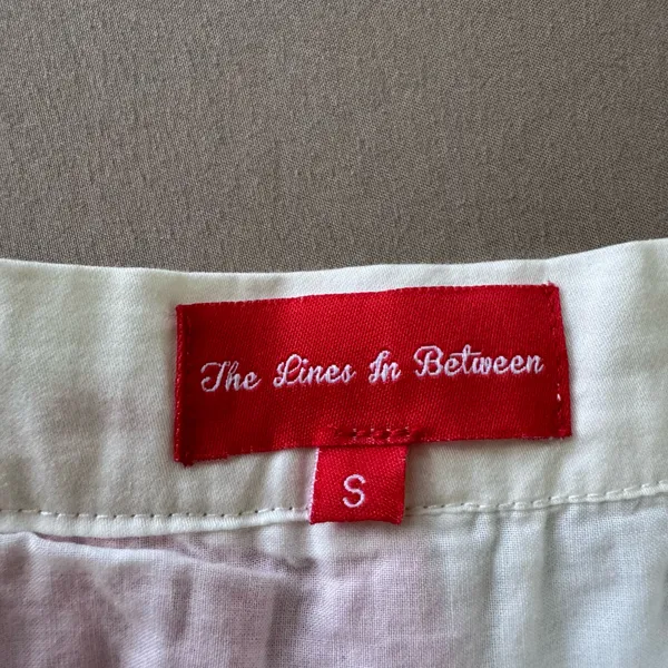 The Lines In Between Cotton Patchwork Midi Skirt - Image 7