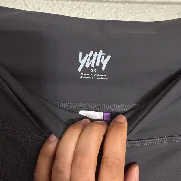 Yitty PureLuxe Everyday Kick Flare leggings size 2X with pockets grey color - Image 8