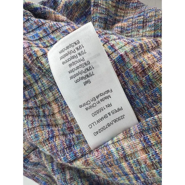 Veronica Beard‎ Haylee Rib-Knit Ruched Midi-Dress Multicolored - Image 10