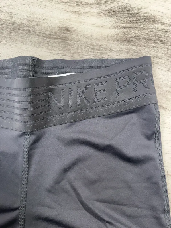 Nike Pro Women's Gray Training Shorts - Image 3