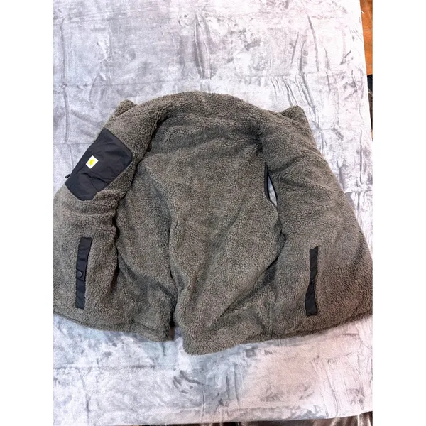 Carhartt Reversible Vest Womens Black Grey Sherpa Quilted OV5607-W XL - Image 4