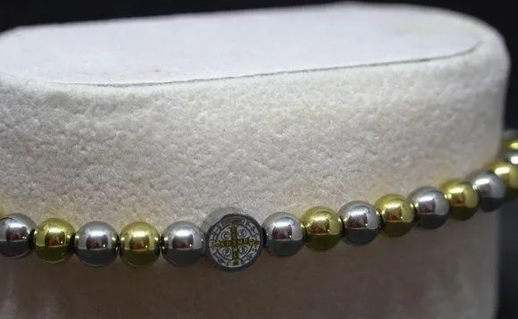 Stainless Steel Beaded Bracelet #7543 - Image 2