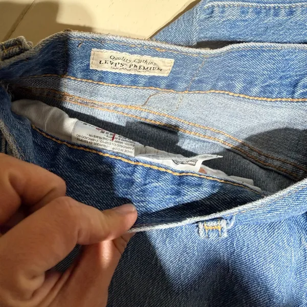 Levi's Light Blue Straight Leg Jeans - Image 6