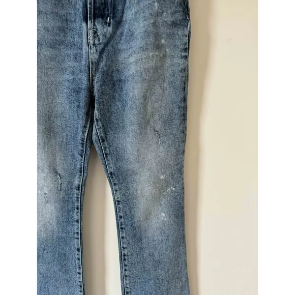 We the Free Free People Button Fly Bootcut Denim Jeans Blue Size 26 - Image 7