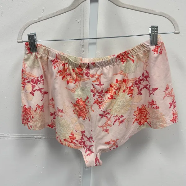 Flora Nikrooz Floral Sabrina Printed Travelset Pajama Pink Blush Top Shorts Robe - Image 7
