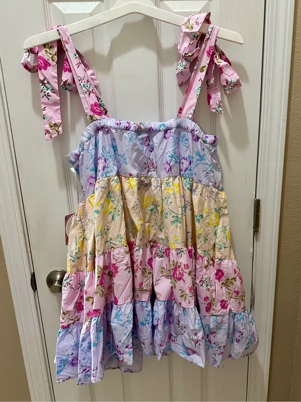 LOVESHACKFANCY x TARGET Jeanne Mixed Floral Mini Dress XL - Image 13