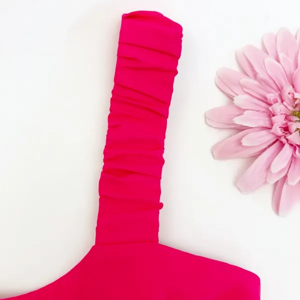 Amanda Uprichard Nicolia Tiered Mini Dress: Begonia Pink - Image 8