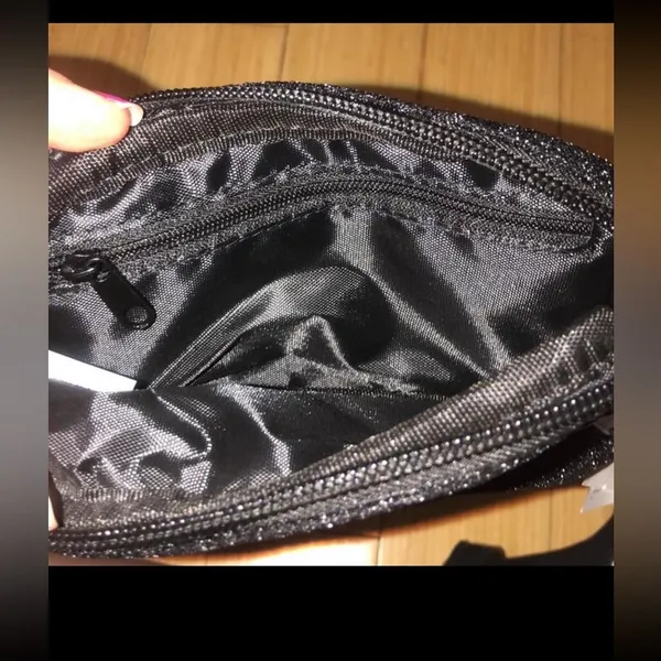 Black Glitter Fanny Pack NEW NWT - Image 3