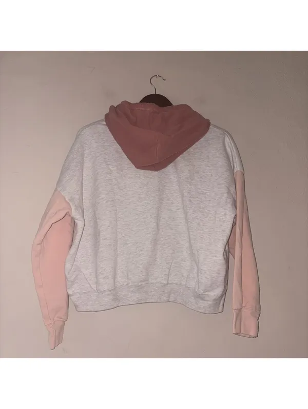 MV Sport Applefest Color-Block Hoodie - Heather Gray/Pink - Size Medium - Image 4
