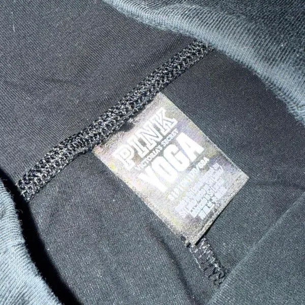 VICTORIAS‎ SECRET PINK High Rise Black Yoga Pants size Small - Image 3