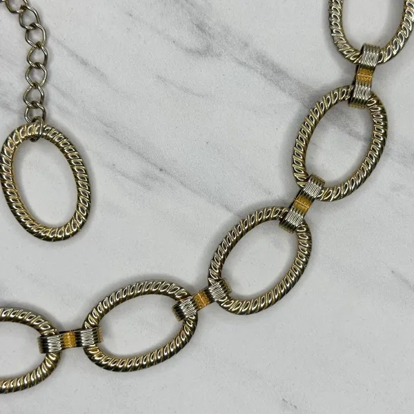 Chunky Textured Oval Link Gold Tone Chain Belt Large/XL (L/XL) ✨ - Image 6