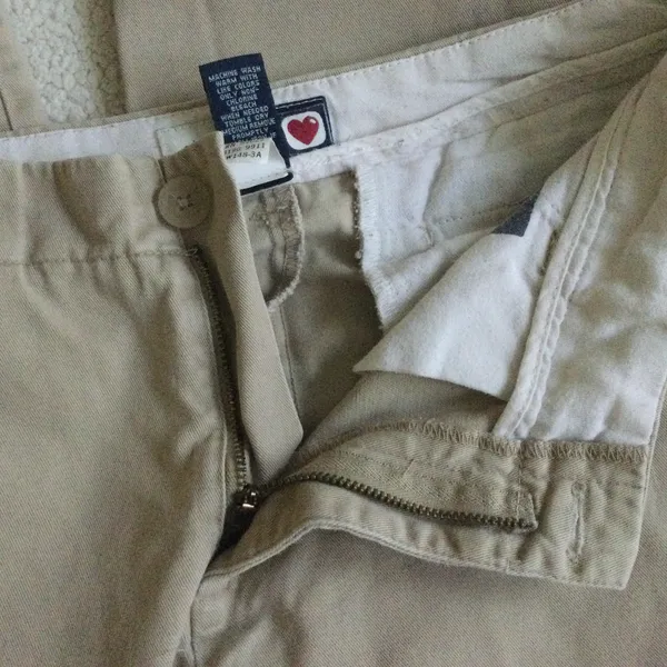 Gap Flat Front Bootcut Low Rise Khakis Y2K - Sz 4 - Image 10