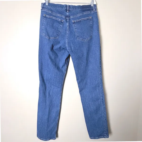 Abercrombie & Fitch Straight Jeans Women Sz 16L Blue Ultra High Rise Stretch - Image 2