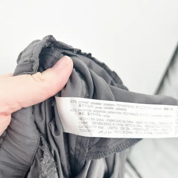 Zara Womens Gorpcore‎ Outdoor Elastic Waist Lightweight Baggy Pants Size XS Gray - Image 6
