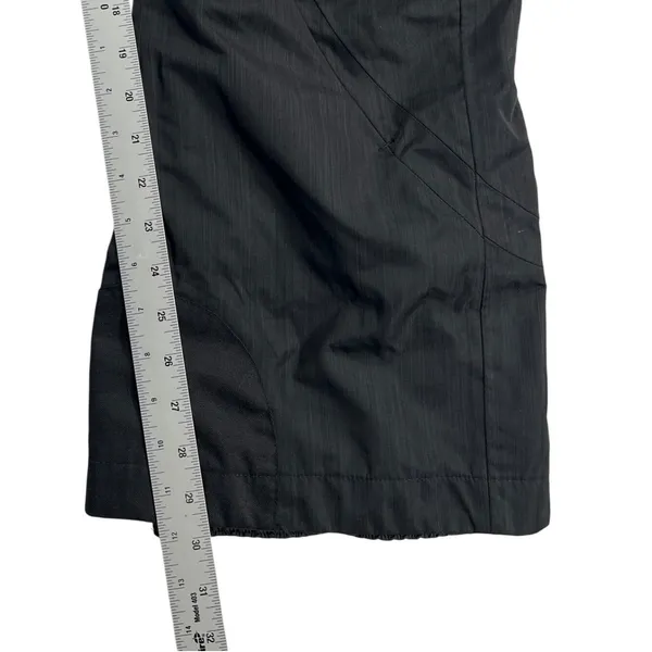 Obermeyer Women Metallic Grey Black Ski Snow Pants RECCO Size 8 Cargo Insulated - Image 11