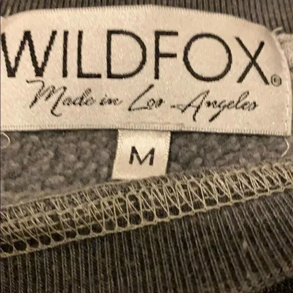 Wildfox Dark Grey & White Star Sweatshirt - Image 4