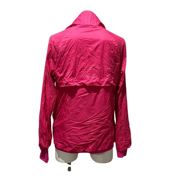 Nike Oakley Windbreaker Jacket Womens L Pink Hooded Full Zip Lightweight - Image 4