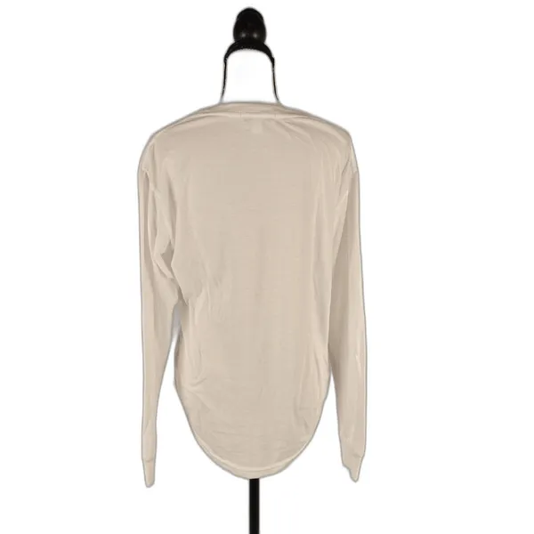 Women’s, Sub_Urban Riot, Cutout Boat-Neck Long-Sleeve Top, White, Small - Image 2