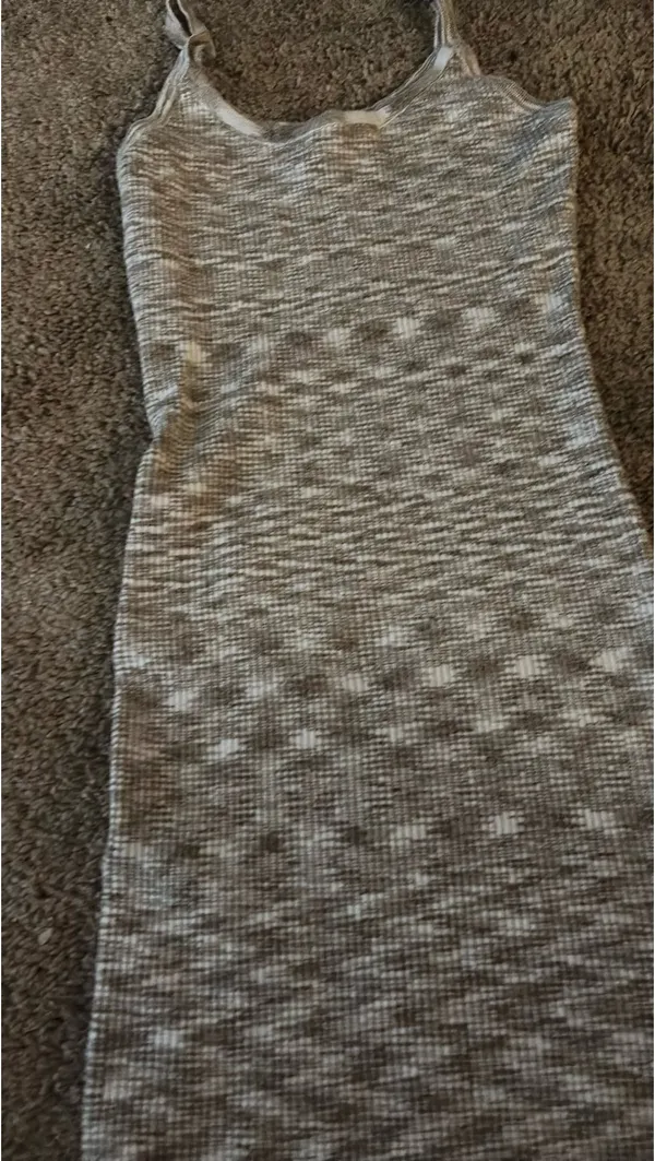 Beautiful soft tan/white dress - Image 3