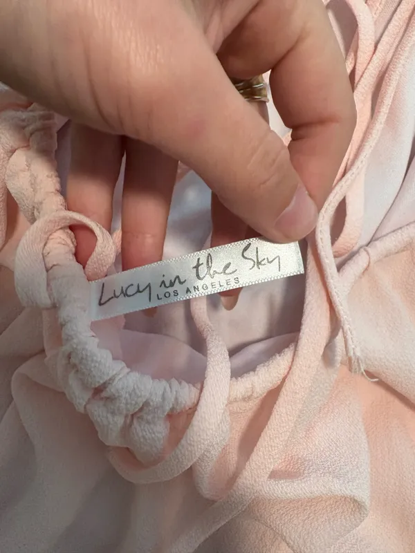 Lucy in the Sky babydoll pink dress - Image 3
