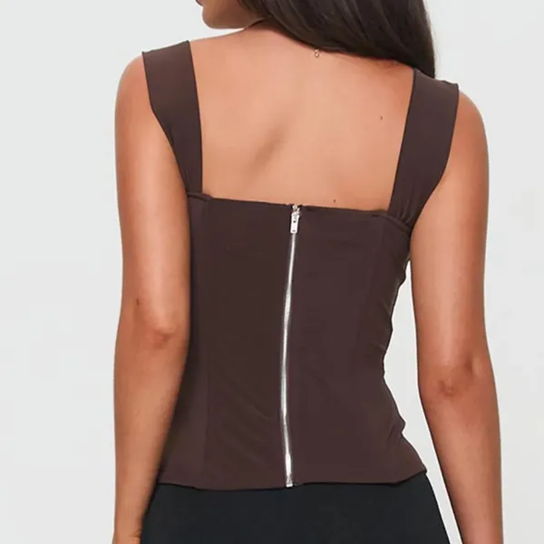 Princess Polly - Brown Kyrie Longline Corset Top - Image 2