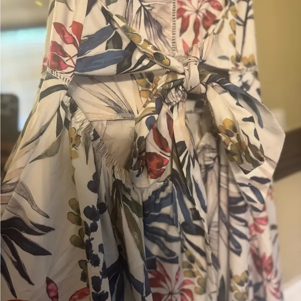 Floral Maxi Dress White Size undefined - Image 3