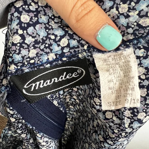 Mardee Vintage 90s Y2K Floral Mini Skirt Sz 9/10 2000s‎ - Image 3