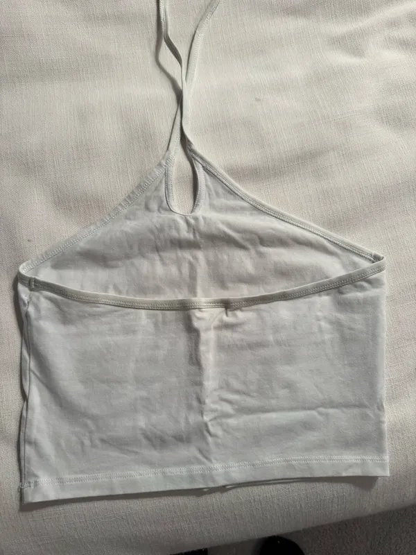 Aritzia Sunday Best White Halter Top - Image 3