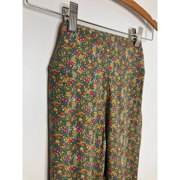 Natural Life Leggings Womens M Green Floral Liberty Print High Rise Excellent - Image 2