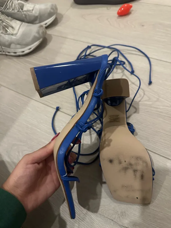 Steve Madden Blue Heels Strappy - Image 2