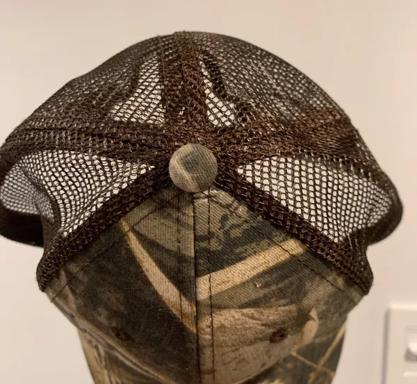 Camouflage Mesh Back Camo Trucker SnapBack Hat - Image 9