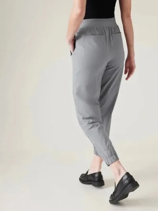 Athleta Brooklyn Heights High Rise Jogger in Coastline Gray Athleisure Size 8 - Image 2