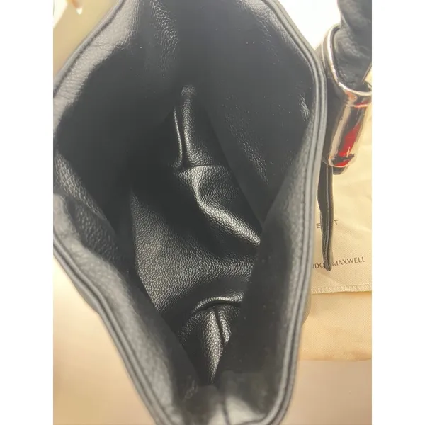 MERIT‎ Brandon Maxwell Black Leather Mini Tote Handbag with Dust Bag New - Image 8